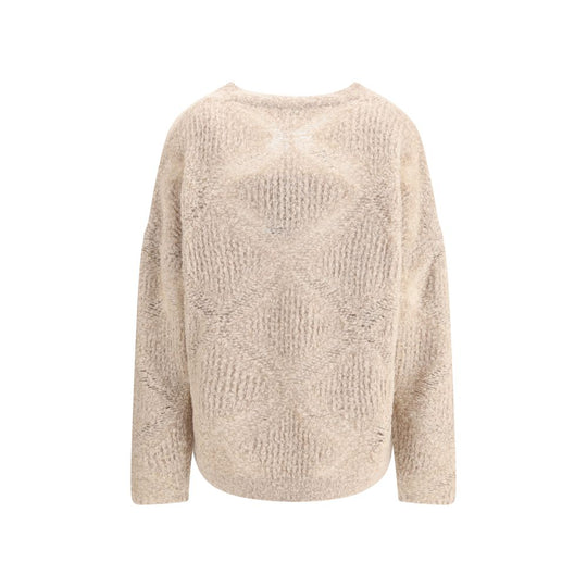 Giorgio Armani Pullover mit V-Ausschnitt aus einer Mischung aus Kaschmir und Alpaka