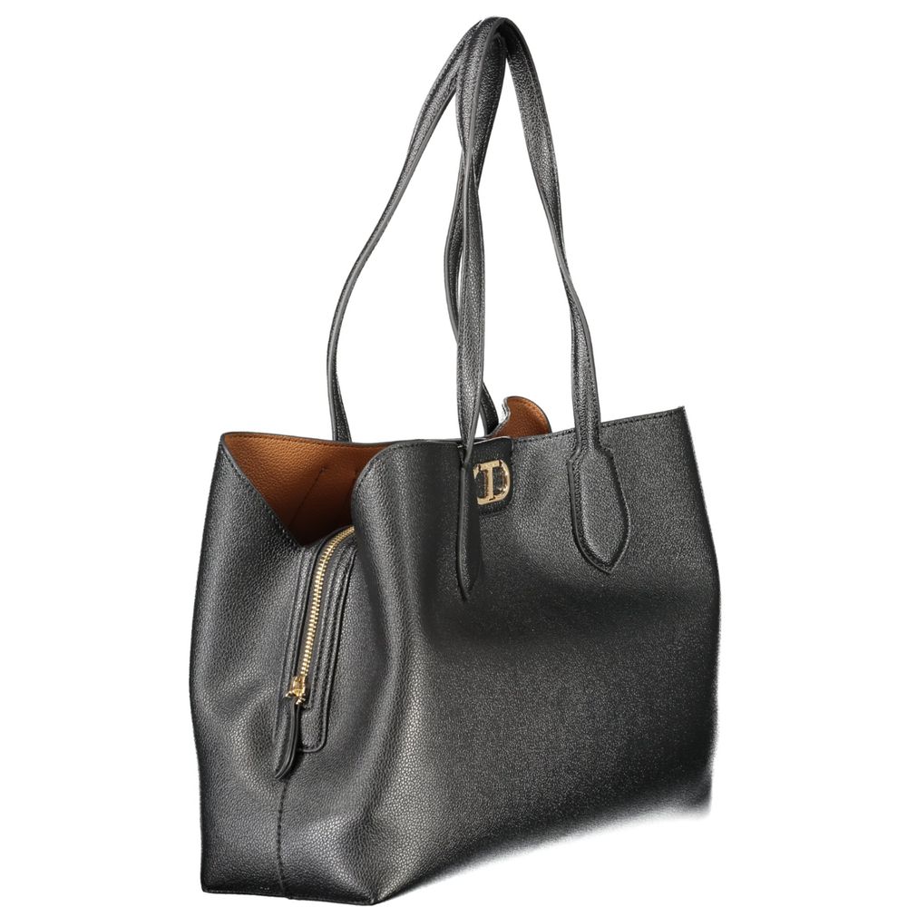Twinset Schwarz Polyethylen Frauen Handtasche