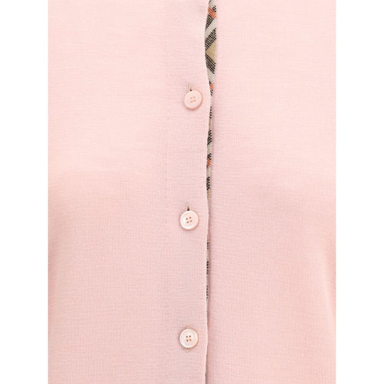 Burberry Woll-Cardigan mit Karokragen