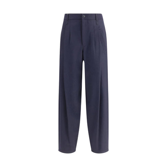 Giorgio Armani Leichte Wollstoffhose mit Abnähern