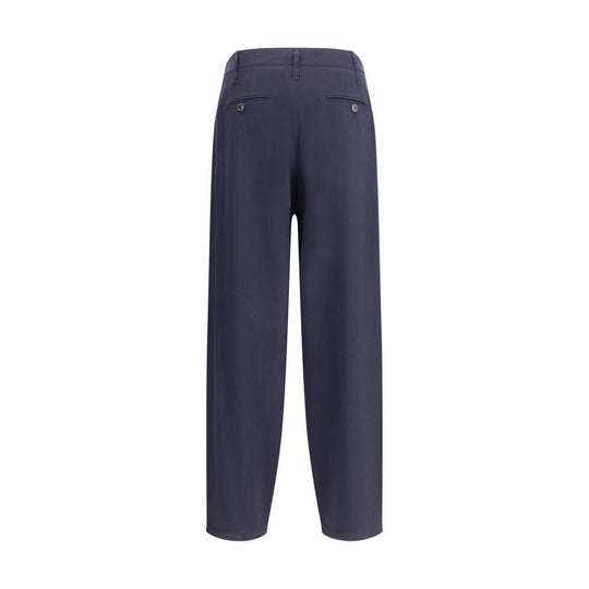 Giorgio Armani Leichte Wollstoffhose mit Abnähern