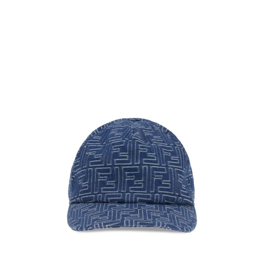 Fendi Baseballmütze mit Denim-Stickerei