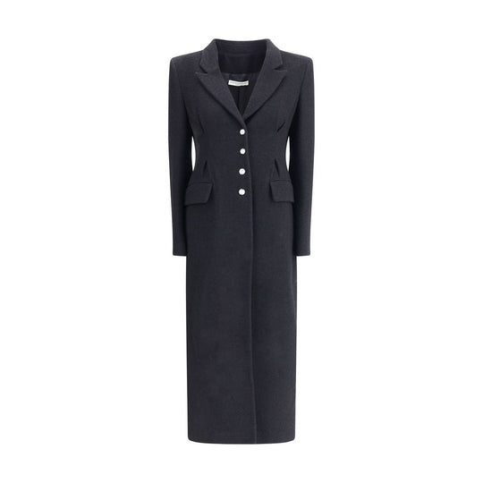 Alessandra Rich Langer Tweed-Mantel