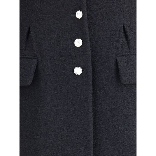 Alessandra Rich Langer Tweed-Mantel