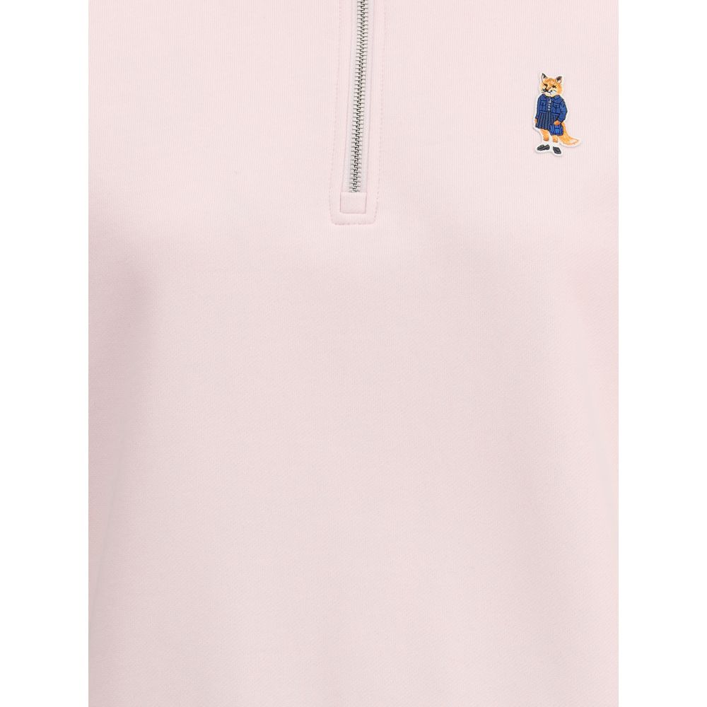 Maison Kitsuné Dressed Fox Sweatshirt mit hohem Hals und Reißverschluss