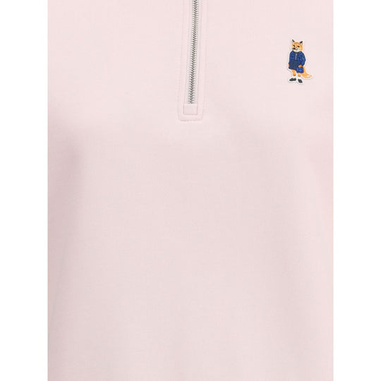 Maison Kitsuné Dressed Fox Sweatshirt mit hohem Hals und Reißverschluss
