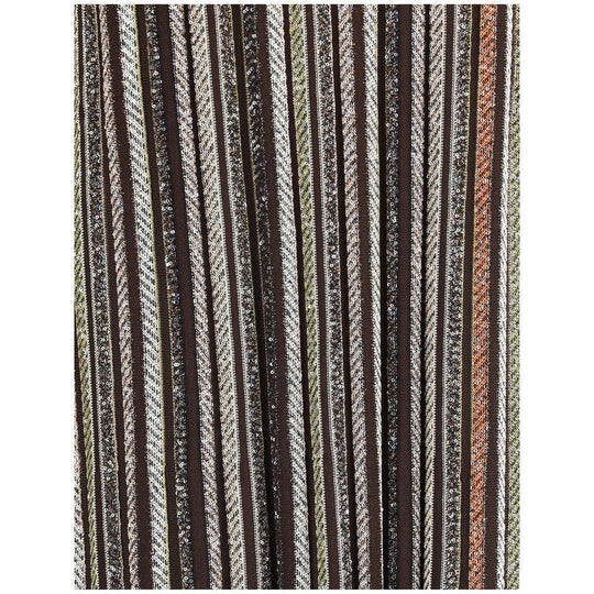 Missoni Gestreiftes langes Kleid mit Pailletten
