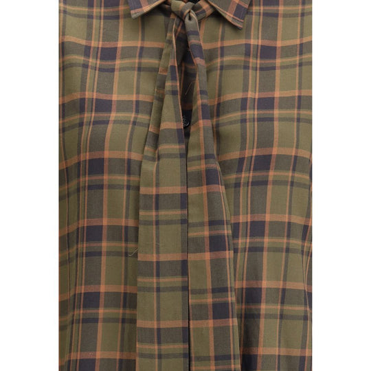 Saint Laurent Cassandre Karo-Lavaliershemd