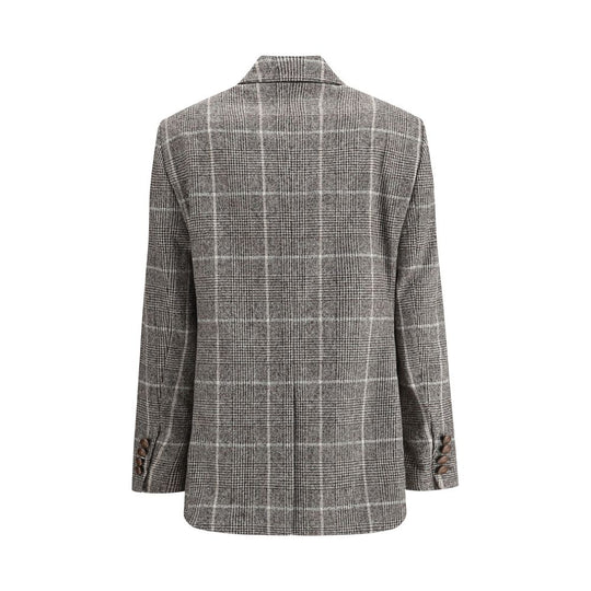 Brunello Cucinelli Blazer aus Alpaka und Wolle Prince de Galles