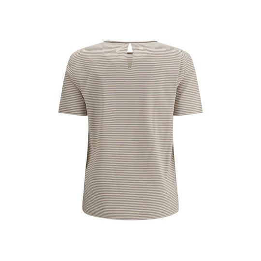 Brunello Cucinelli Gestreiftes T-Shirt aus Jersey