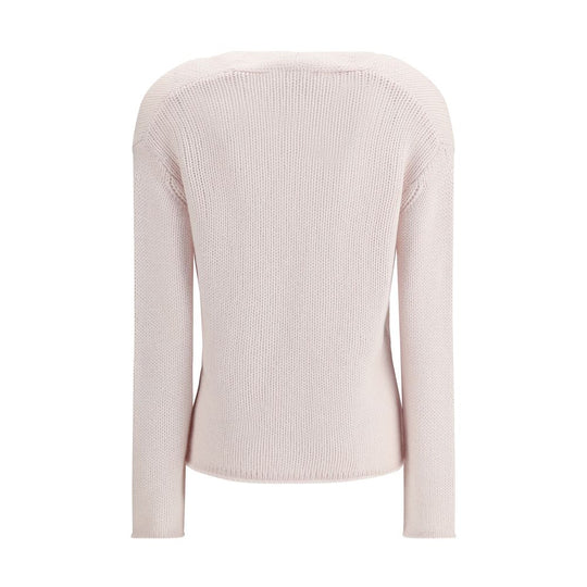 Forte_Forte Pullover mit V-Ausschnitt aus Kaschmir und Wolle