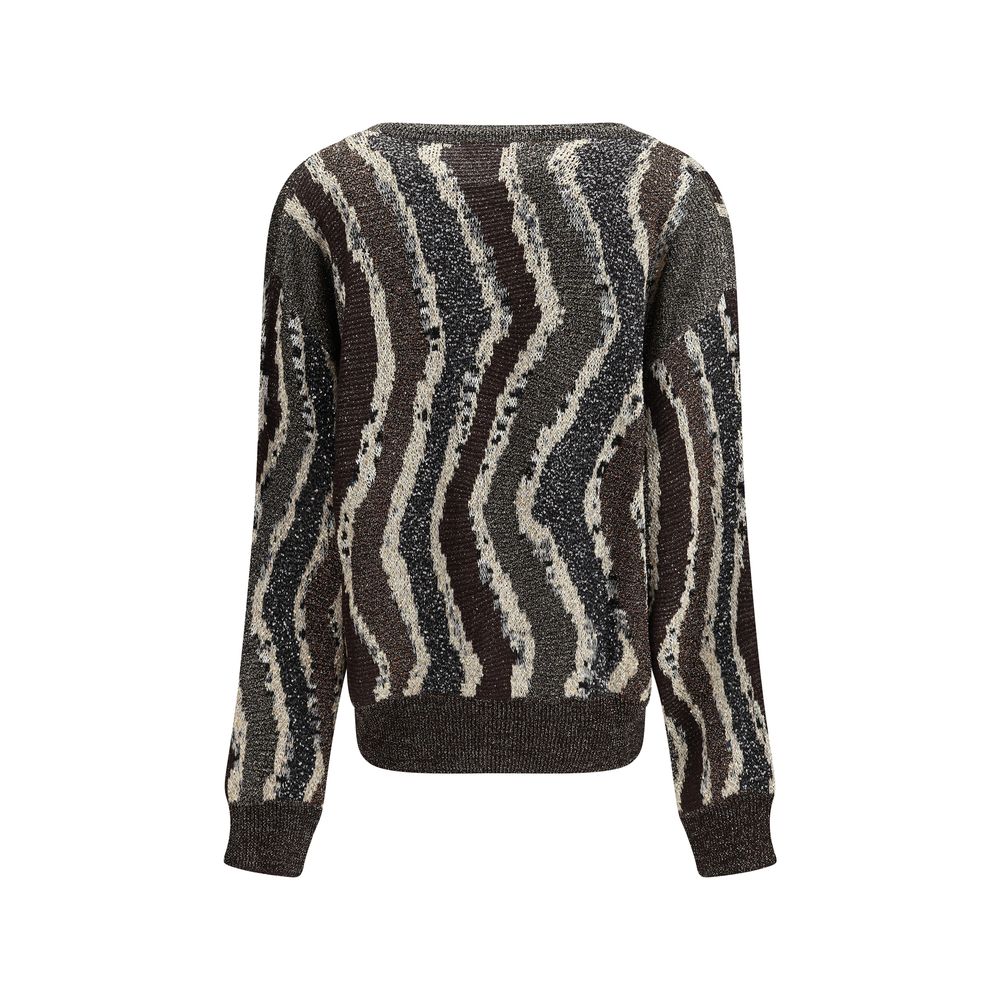 Missoni Boxy Cardigan mit Wellenmuster