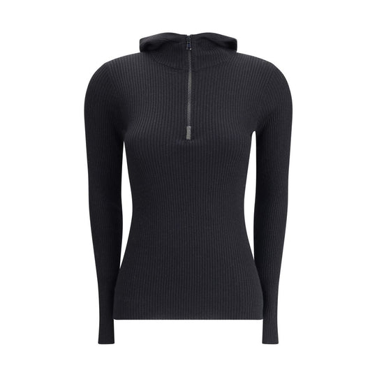 Brunello Cucinelli Langarm-Pullover mit Kapuze