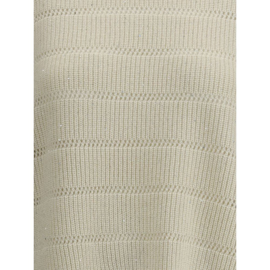 Brunello Cucinelli Schillernder Pullover aus Kaschmir und Wolle