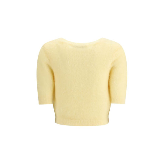 Alessandra Rich Kurzarm-Pullover aus Mohair