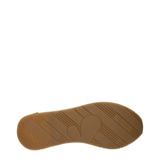 Max Mara Weiße Stoff-Low Tops