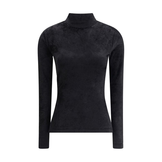 Versace Chenille Top mit halbem Nacken