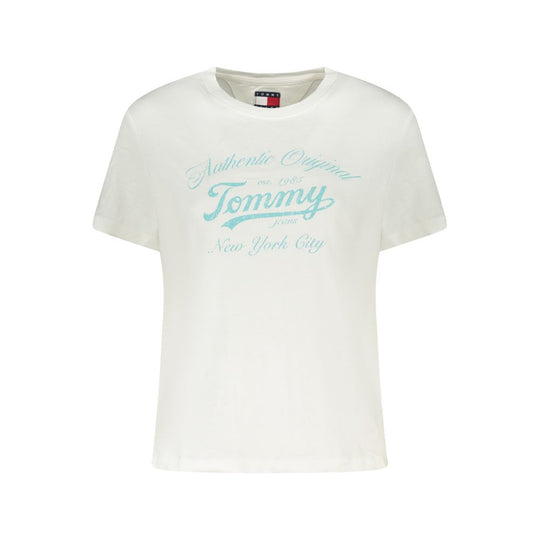 Tommy Hilfiger Weißes T-Shirt aus Baumwolle für Frauen