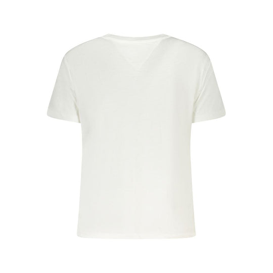 Tommy Hilfiger Weißes T-Shirt aus Baumwolle für Frauen