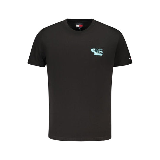 Tommy Hilfiger Schwarzes Baumwolle Männer T-Shirt