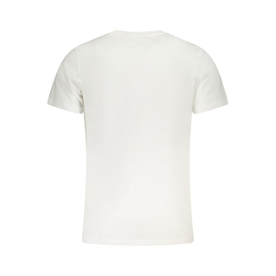 Tommy Hilfiger Weißes Baumwolle Männer T-Shirt
