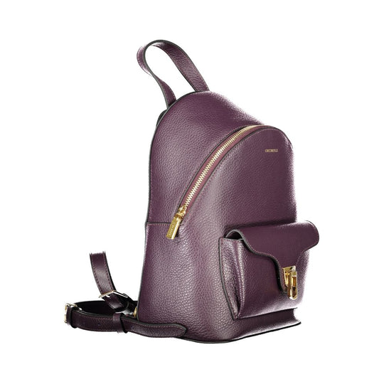 Coccinelle Violetter Leder-Rucksack für Frauen