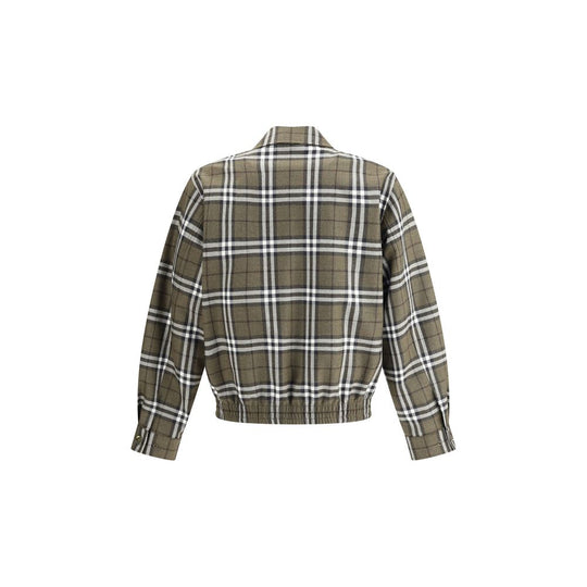 Burberry Karomuster Wolle Harrington Jacke