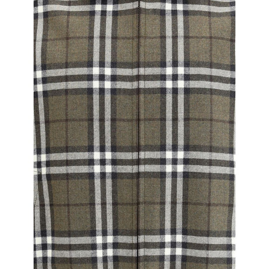 Burberry Karomuster Wolle Harrington Jacke