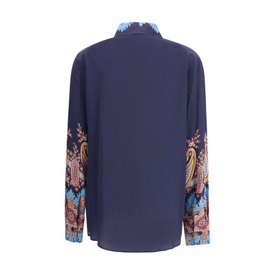 Etro Seidenhemd Paisleymuster