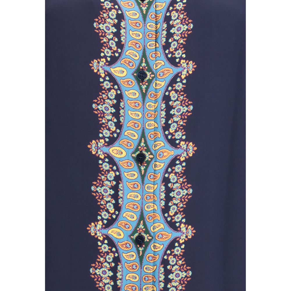 Etro Seidenhemd Paisleymuster