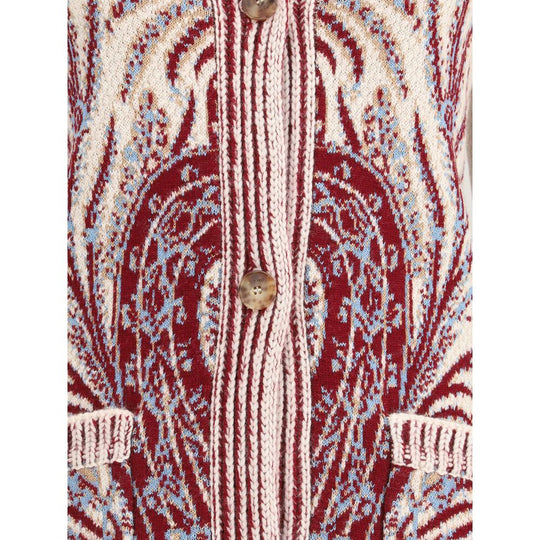 Etro Maxi-Jacke aus Wolle und Baumwolle