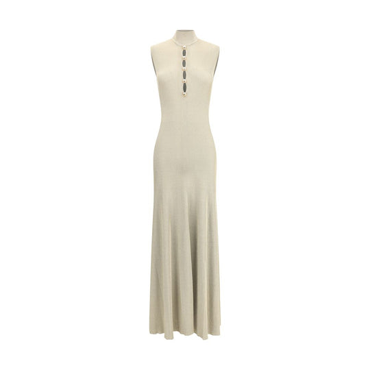 Self-Portrait Langes Kleid aus Lurexstrick