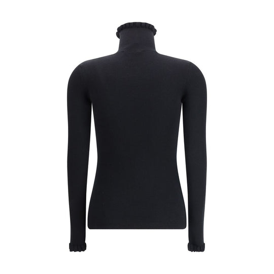 Valentino Wollpullover mit gerüschtem Kragen