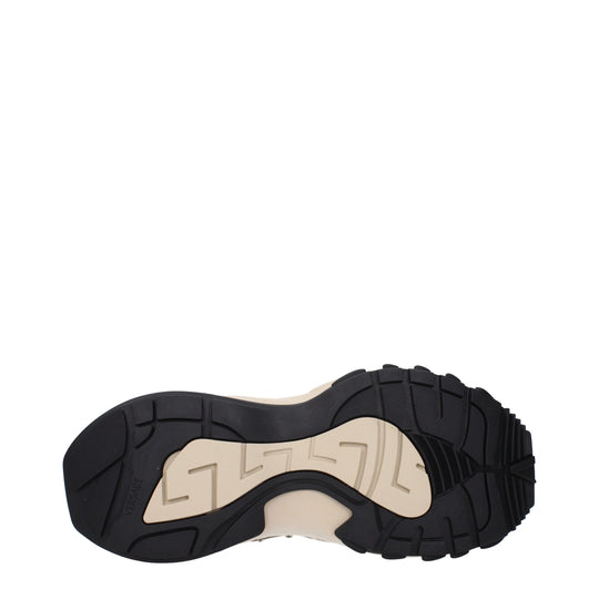 Versace Beige Stoff Turnschuhe