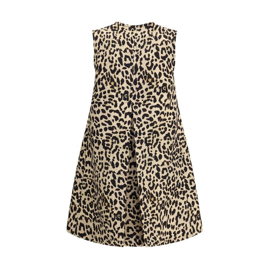 Valentino Lange Weste mit Leopardenmuster