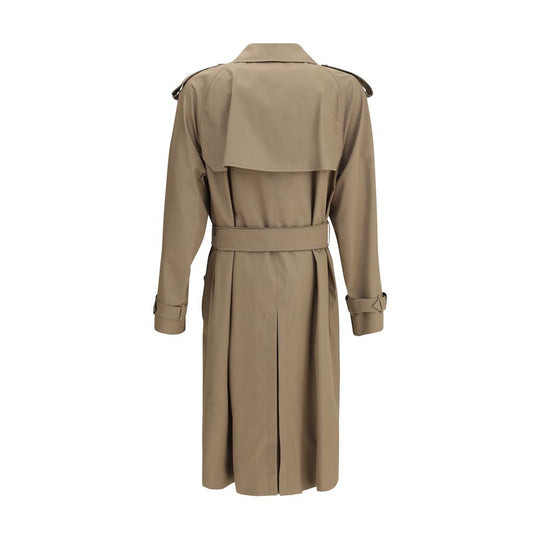 Burberry Langer Trenchcoat aus Baumwoll-Gabardine