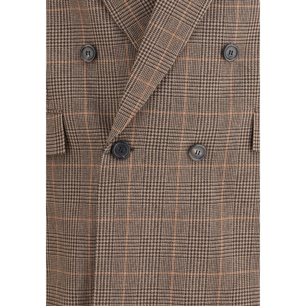 Saint Laurent Prince de Galles Blazer aus Wolle