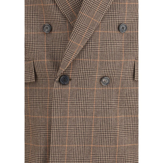 Saint Laurent Prince de Galles Blazer aus Wolle