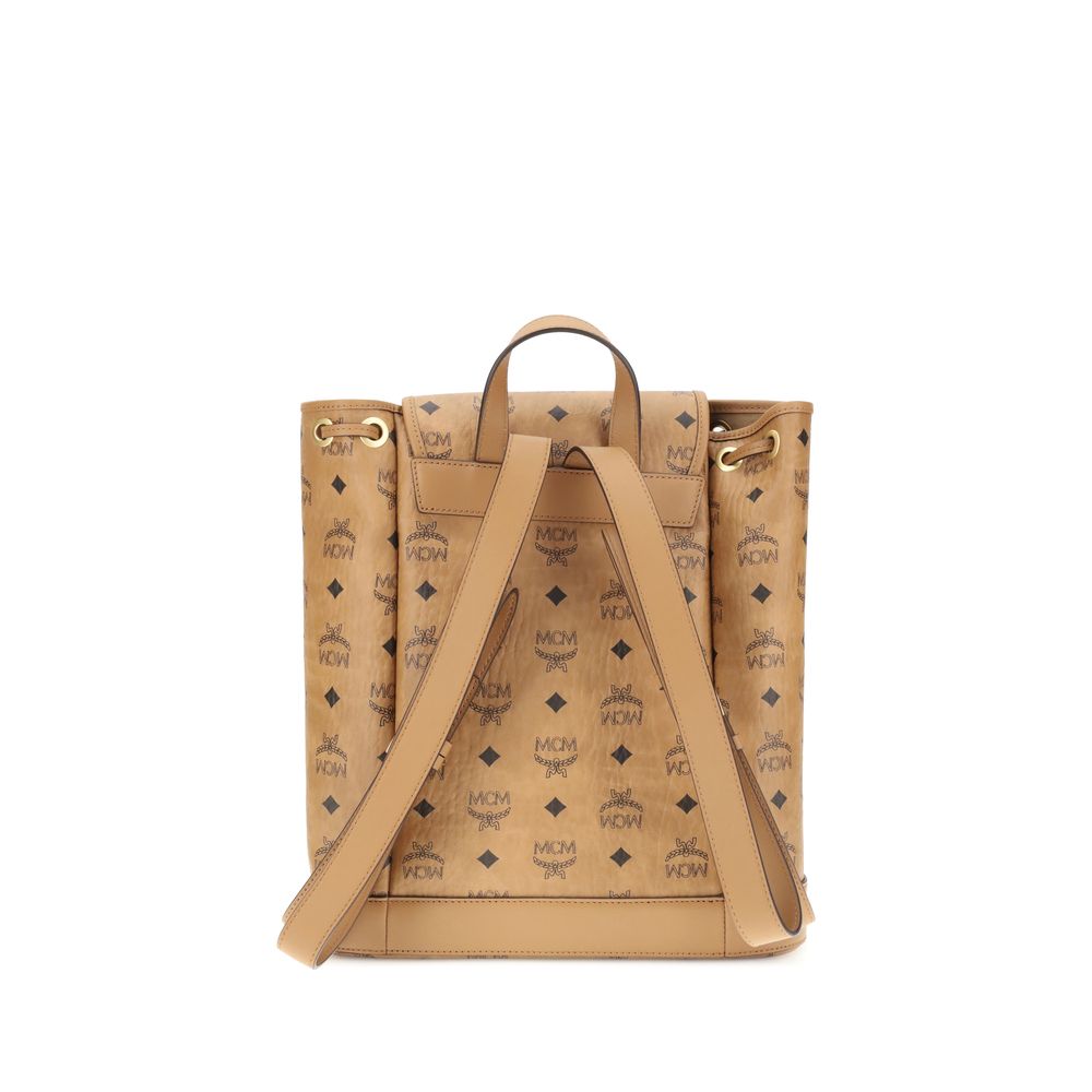 MCM Bedruckter Canvas-Rucksack