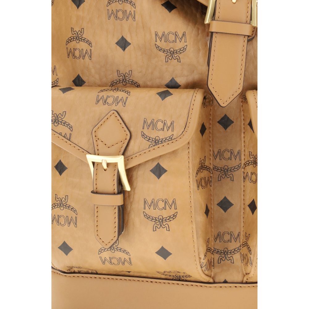 MCM Bedruckter Canvas-Rucksack