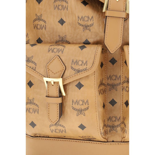 MCM Bedruckter Canvas-Rucksack