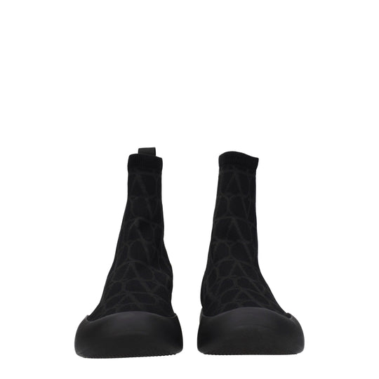 Valentino Garavani Schwarze Stoff-High-Tops