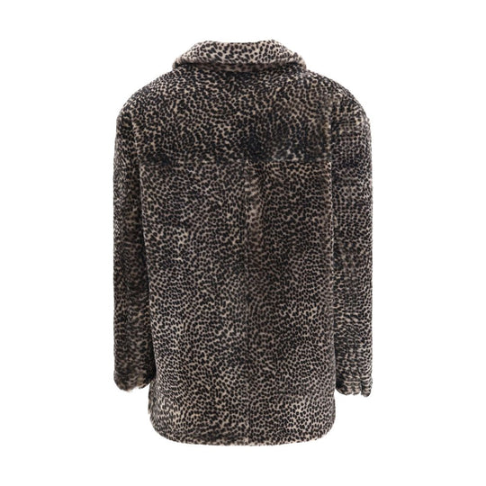 Salvatore Santoro Gefleckte gemusterte Pelzjacke