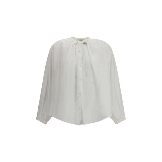 Forte_Forte Voile Shirt mit Stickerei