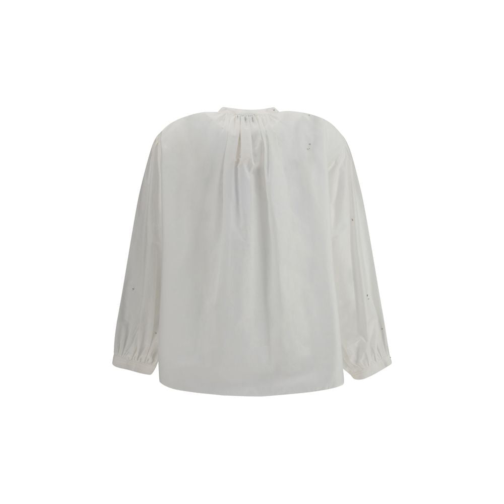 Forte_Forte Voile Shirt mit Stickerei