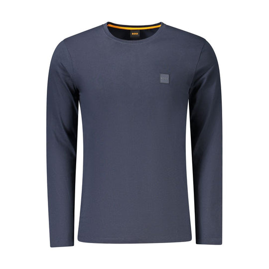 Hugo Boss Blau Baumwolle Männer T-Shirt