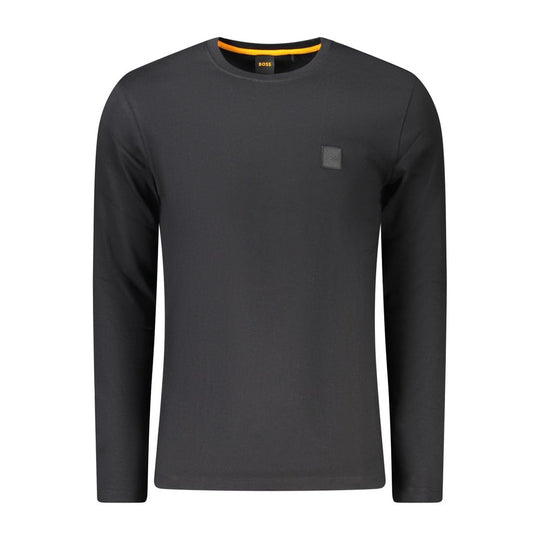 Hugo Boss Schwarz Baumwolle Männer TShirt
