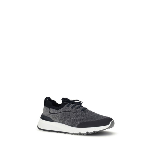 Brunello Cucinelli Techno-Baumwollstrick Sneakers Laufschuhe