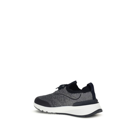 Brunello Cucinelli Techno-Baumwollstrick Sneakers Laufschuhe