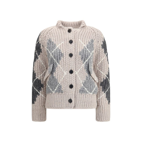 Ermanno Scervino Strickjacke aus Wolle mit Argyle-Muster
